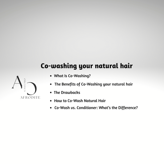 Co-washing your natural hair